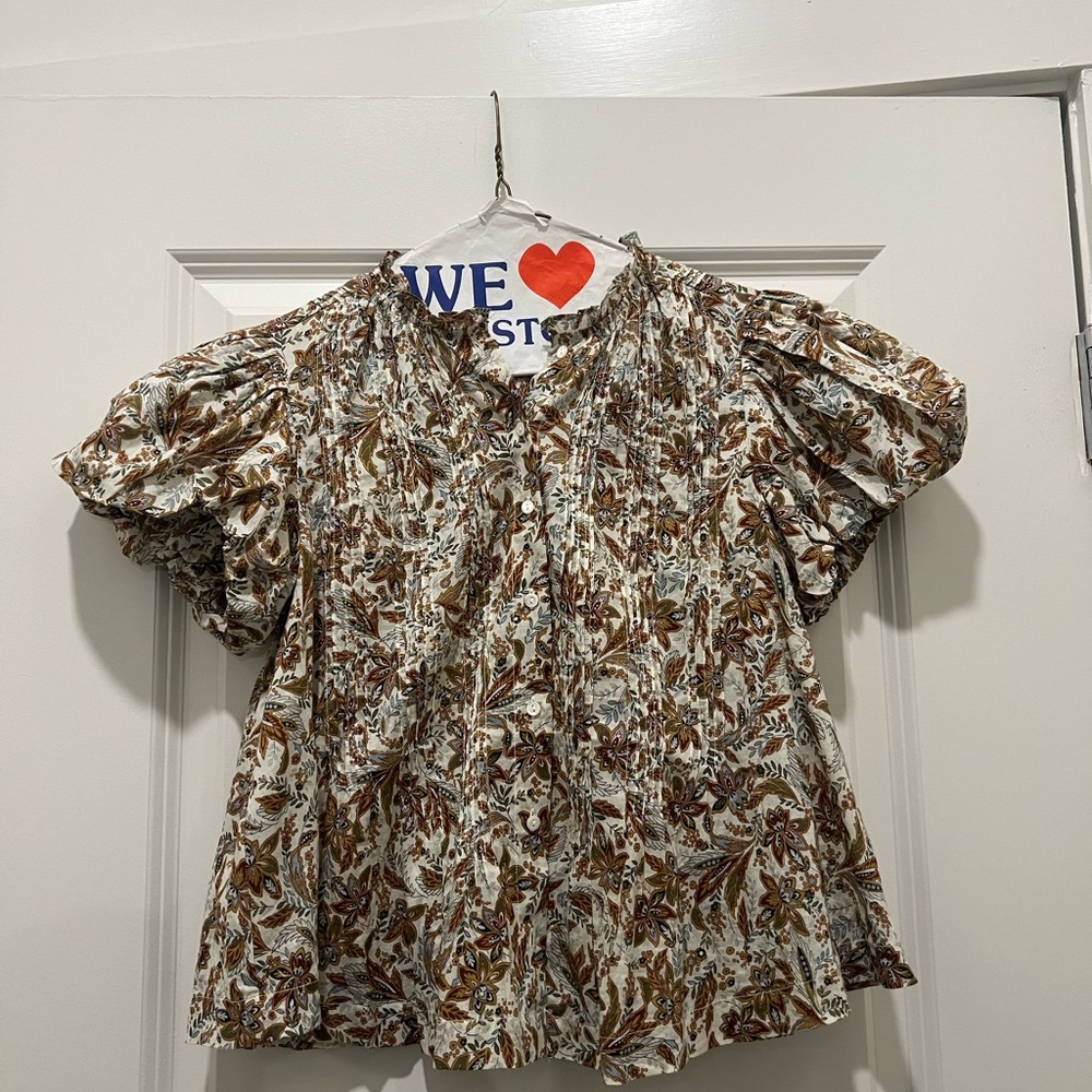 Doen puff sleeve blouse size XS worn once